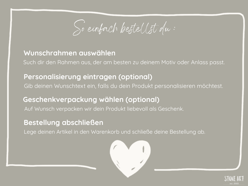 Bestellprozess bei Stoneart2015