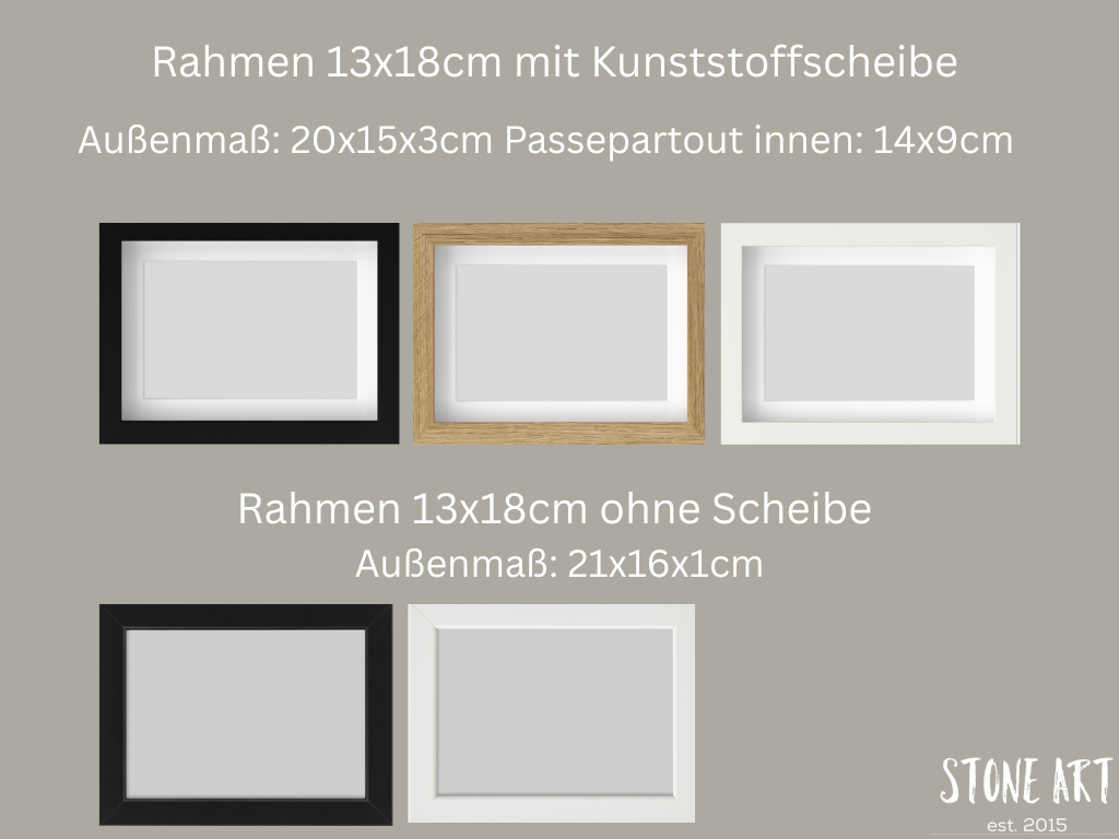 Bilderrahmenausführungen 13x18cm