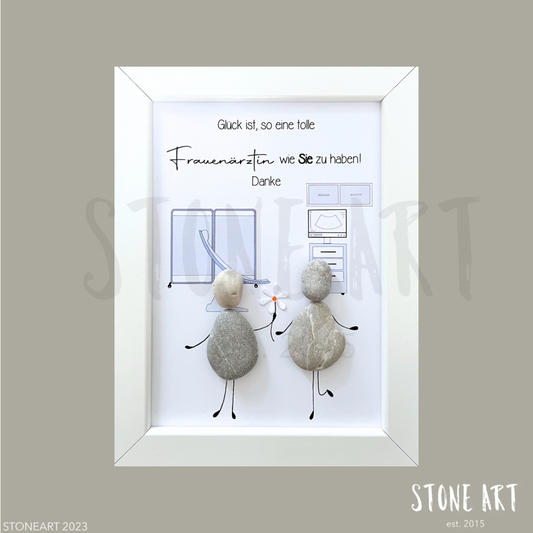 ARZT02-Steinbild-Frauenärztin Geschenkidee von Stoneart2015