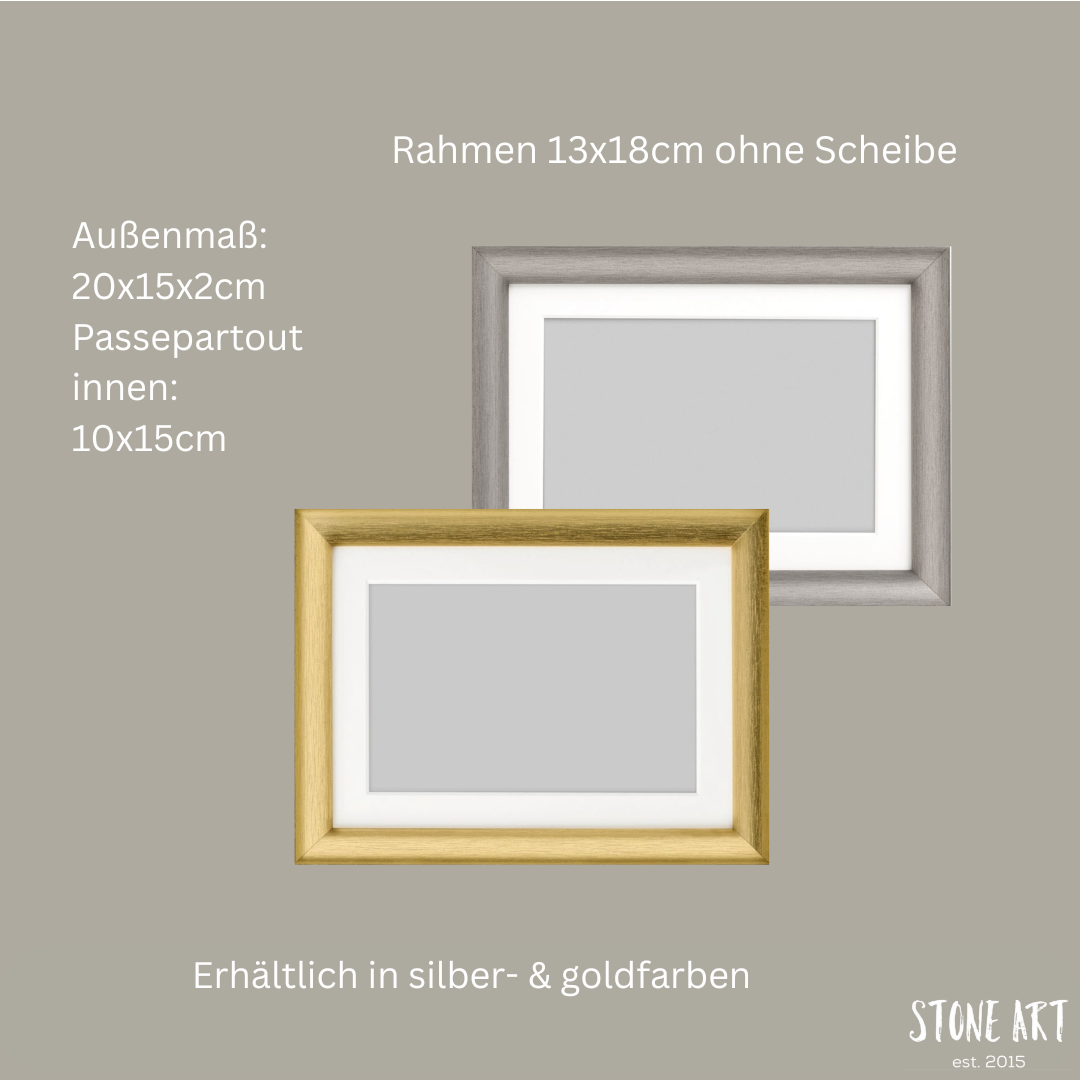 Steinbild Diamantene Hochzeit – Geschenk 60. Hochzeitstag