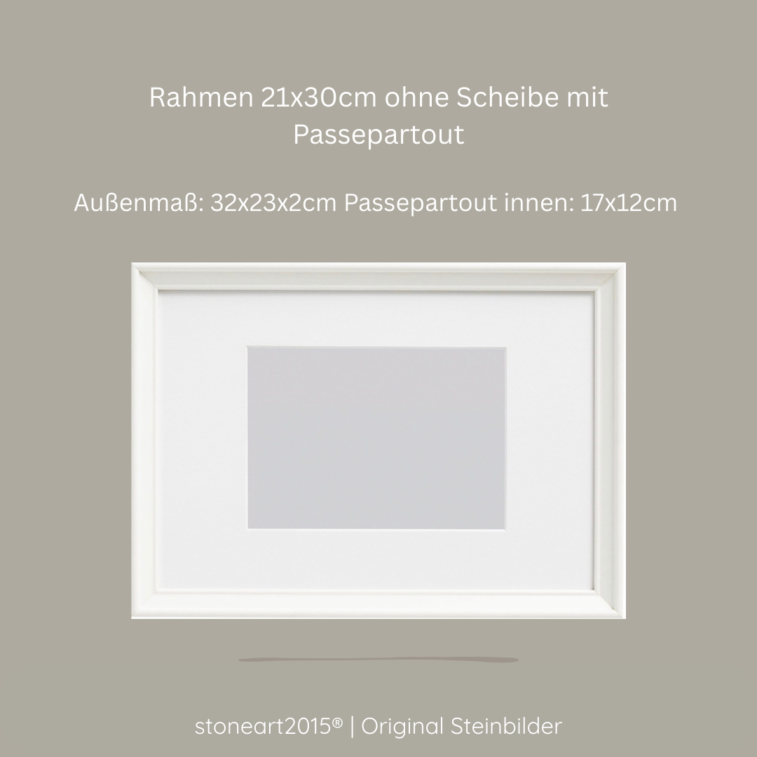 Steinbild zur Taufe personalisiert – Kieselsteinbild Lebensbaum rosa & blau, Geschenk für Mädchen & Jungen