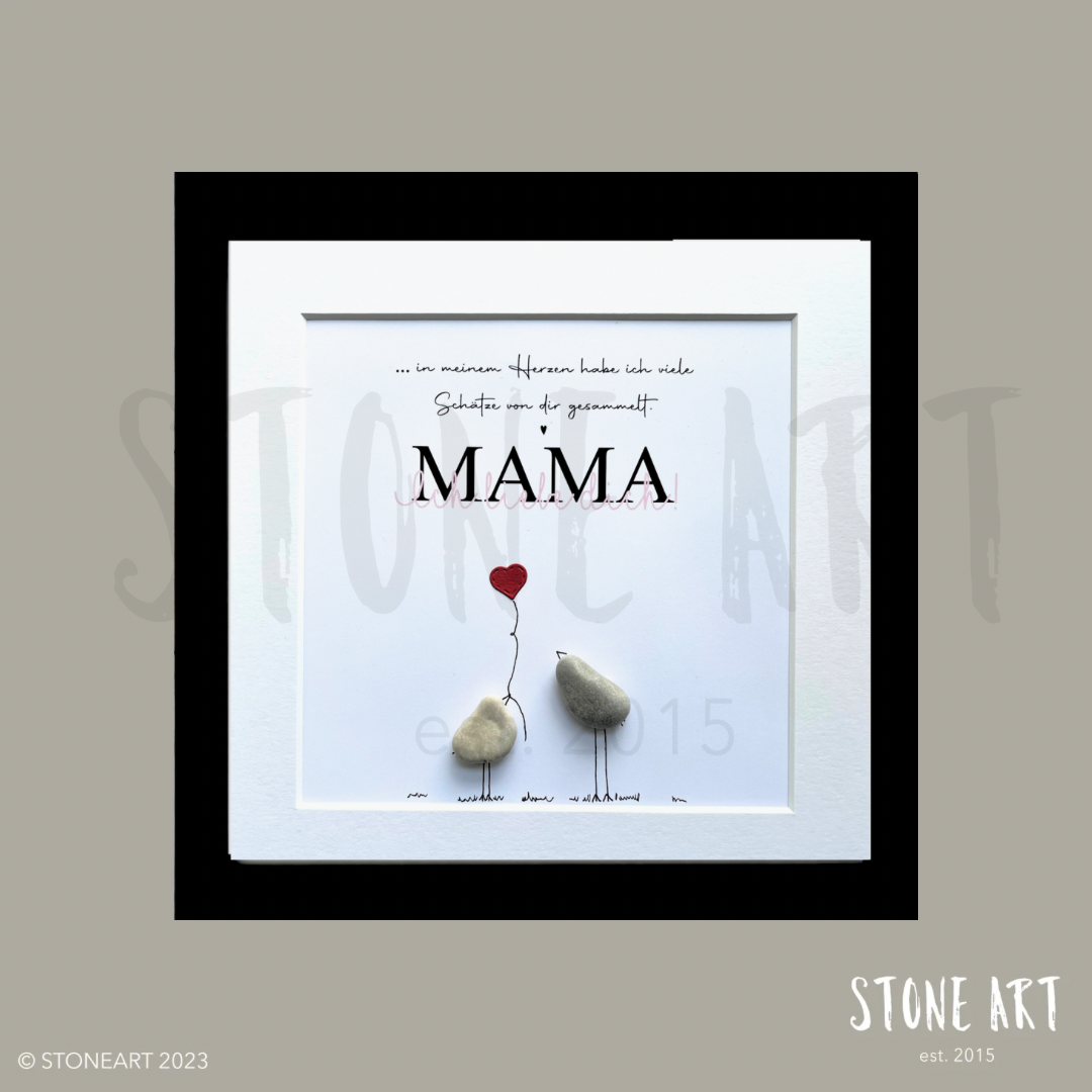FAMI17-Steinbild - Mama ich liebe dich