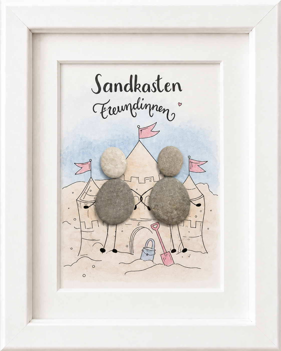 Quadro in pietra amiche della sabbiera – Regalo dell'amicizia