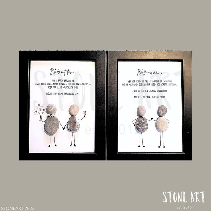 HOCH34-Steinbild_Trauzeugin_fragen_Trauzeuge_fragen_Trauzeugin_Geschenk_Trauzeuge_Geschenk_von_StoneArt2015_auf_Etsy