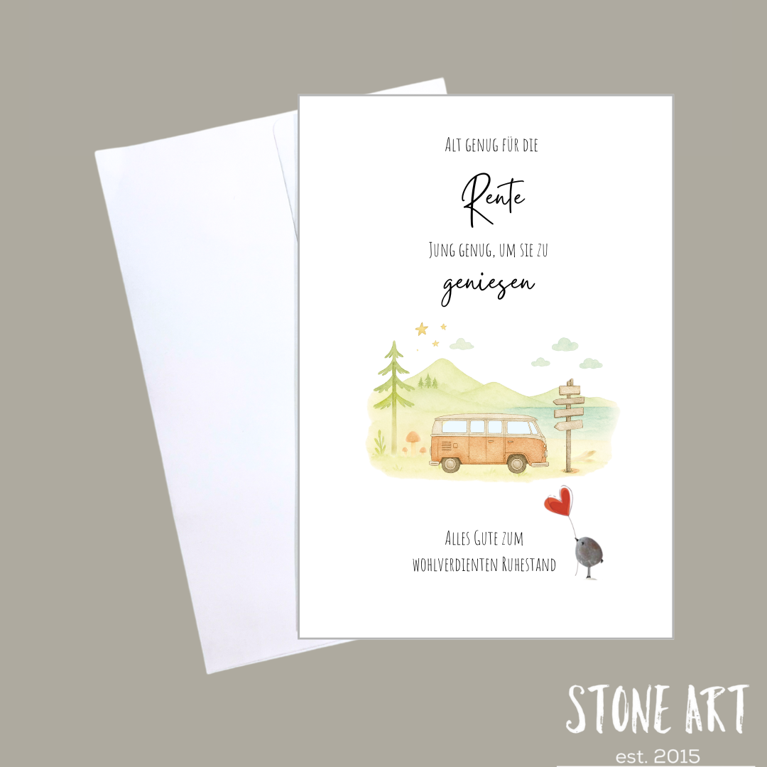 Karte - Alt genug für die Rente