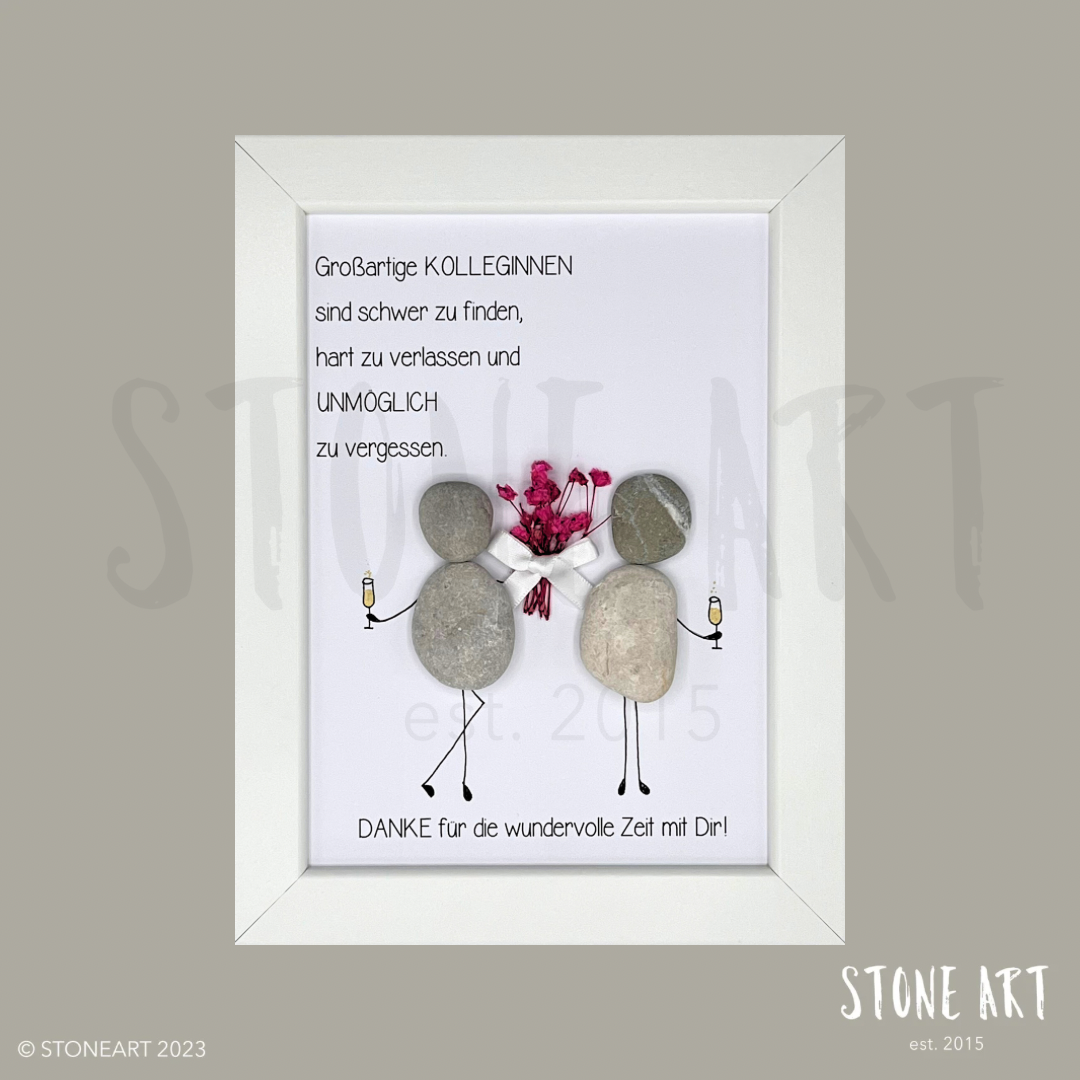 Steinbild Großartige Kolleginnen sind schwer zu finden - Sektgläser