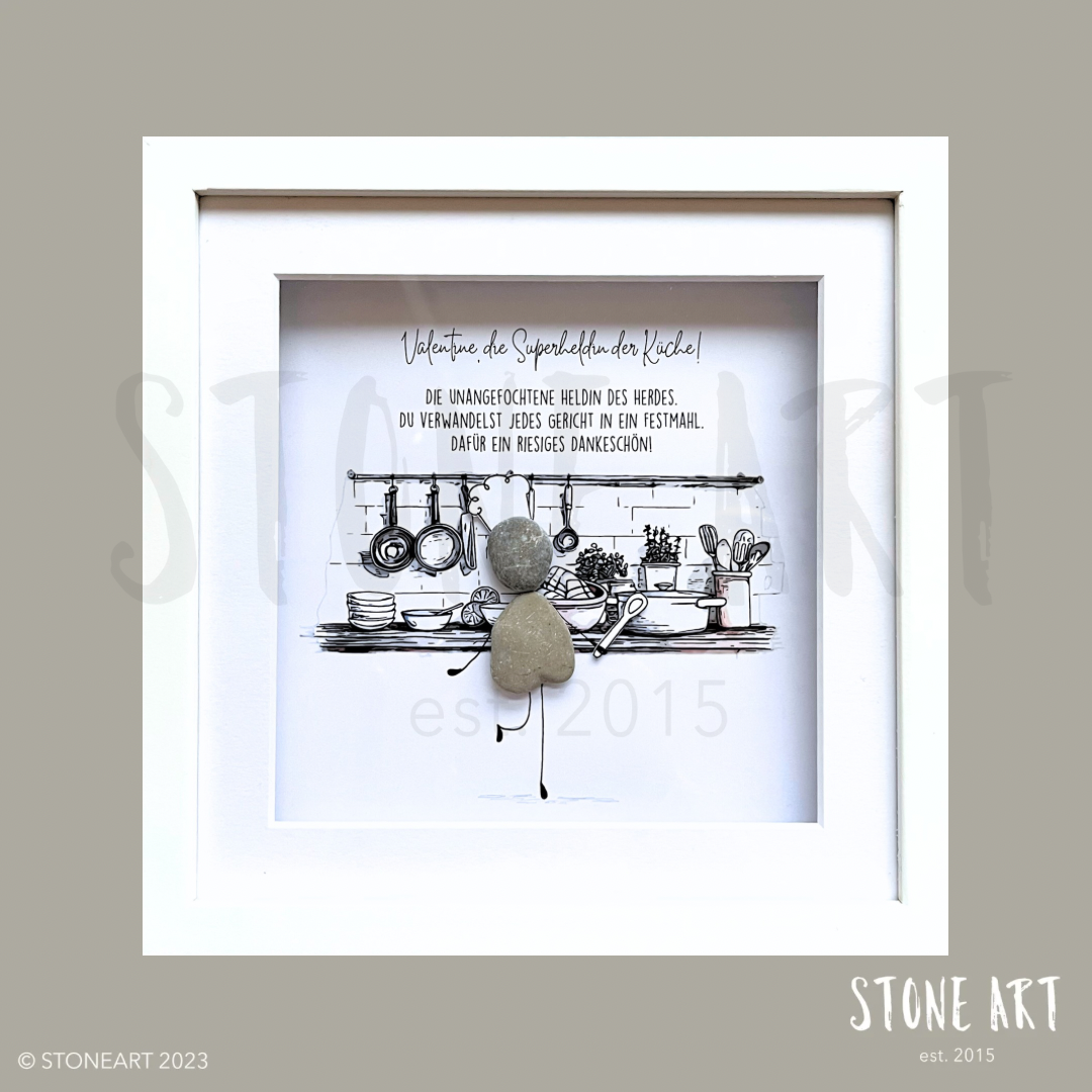 JOB65-Steinbild-Köchin- Superheldin der Küche