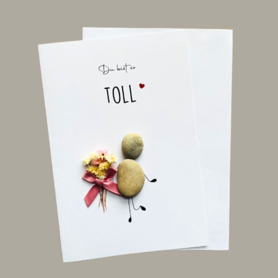 Grußkarte mit dem Spruch „Du bist so toll“ – liebevolles Geschenk oder Dankeschön für Freunde, Familie oder Partner
