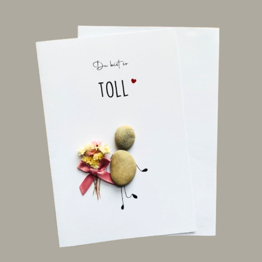 Grußkarte mit dem Spruch „Du bist so toll“ – liebevolles Geschenk oder Dankeschön für Freunde, Familie oder Partner