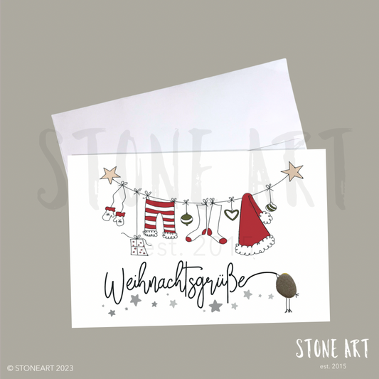 KAR25-Stein-Karte - Weihnachtsgrüße