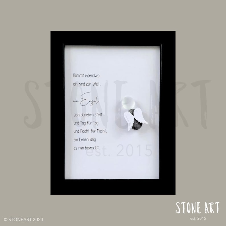 Steinbild Kommt irgendwo ein Kind zur Welt