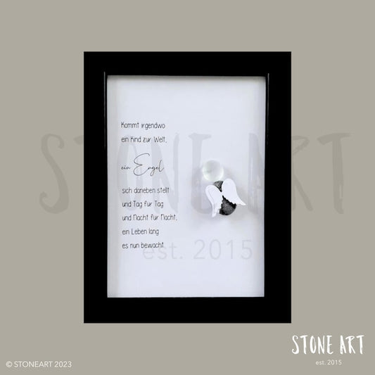 Steinbild Kommt irgendwo ein Kind zur Welt