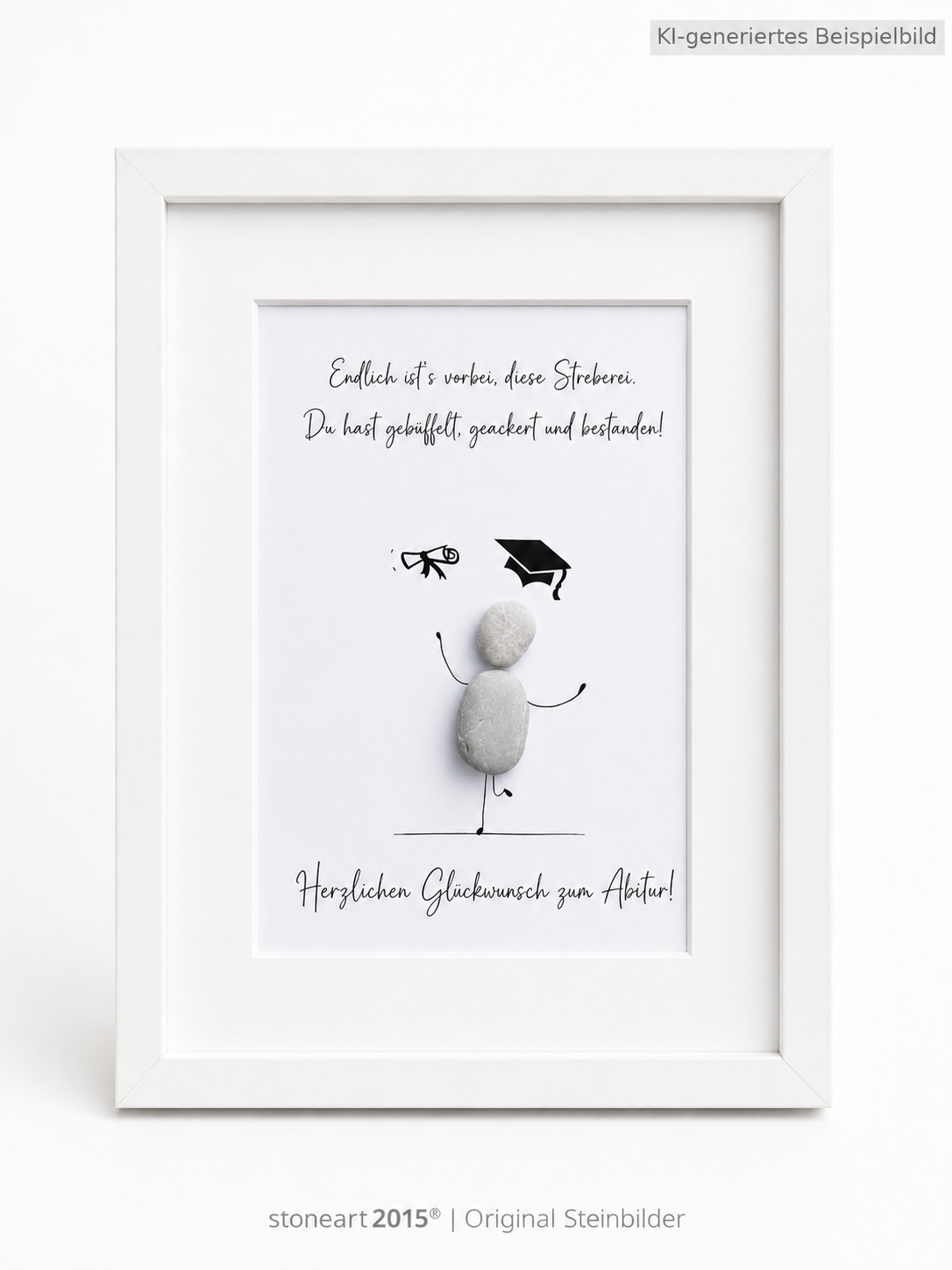 Steinbild · Endlich ist's vorbei, diese Streberei