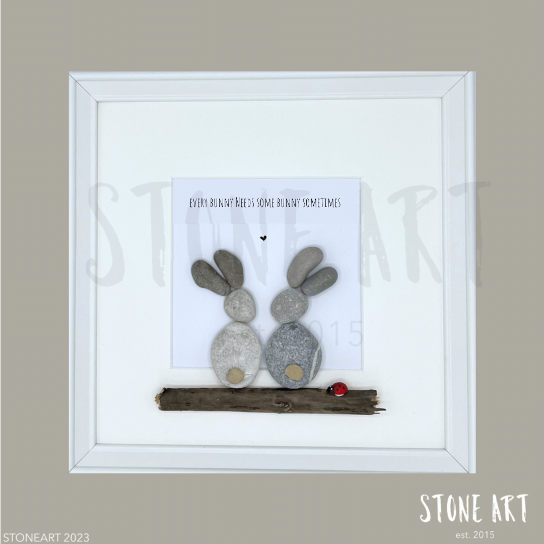 Steinbild Every Bunny needs some bunny sometimes Geschenk