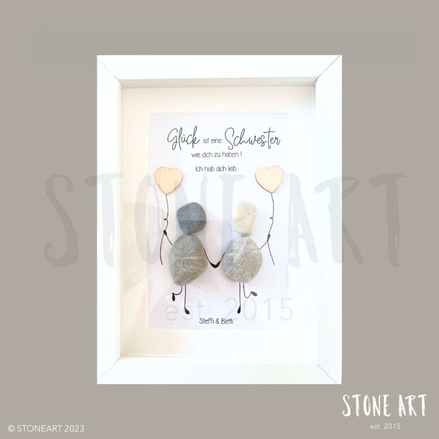 Steinbild Glück ist eine Schwester wie dich zu haben Geschenk