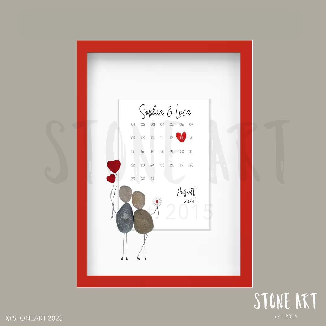 Steinbild Hochzeitskalender Hochzeitsgeschenk