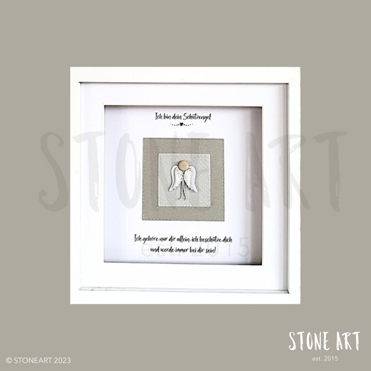 Steinbild Ich bin dein Schutzengel