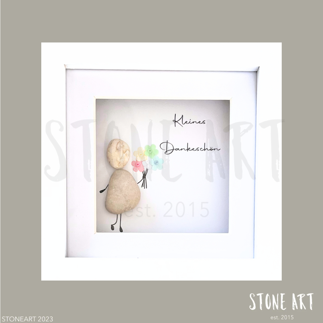 Handgemachtes Steinbild Steinbild Kleines Dankeschön personalisiertes Geschenk