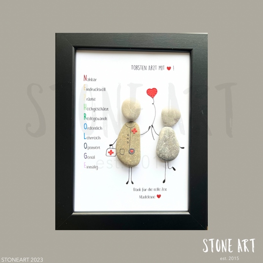 Steinbild Nephrologo Geschenk Arzt