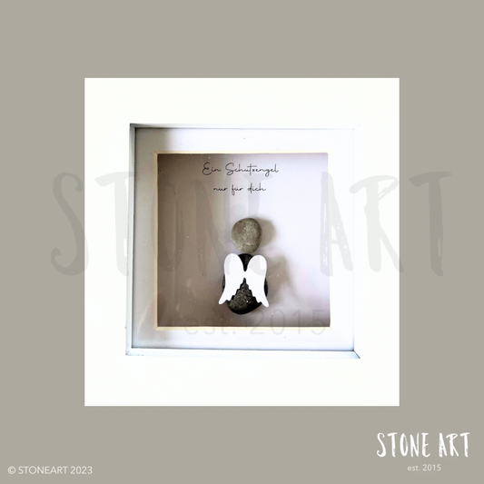 Steinbild Schutzengel Geschenk Taufe Geburt