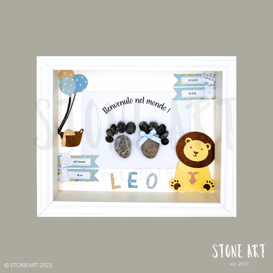 Steinbild "ganz viel Wunder" - Geschenk zur Geburt