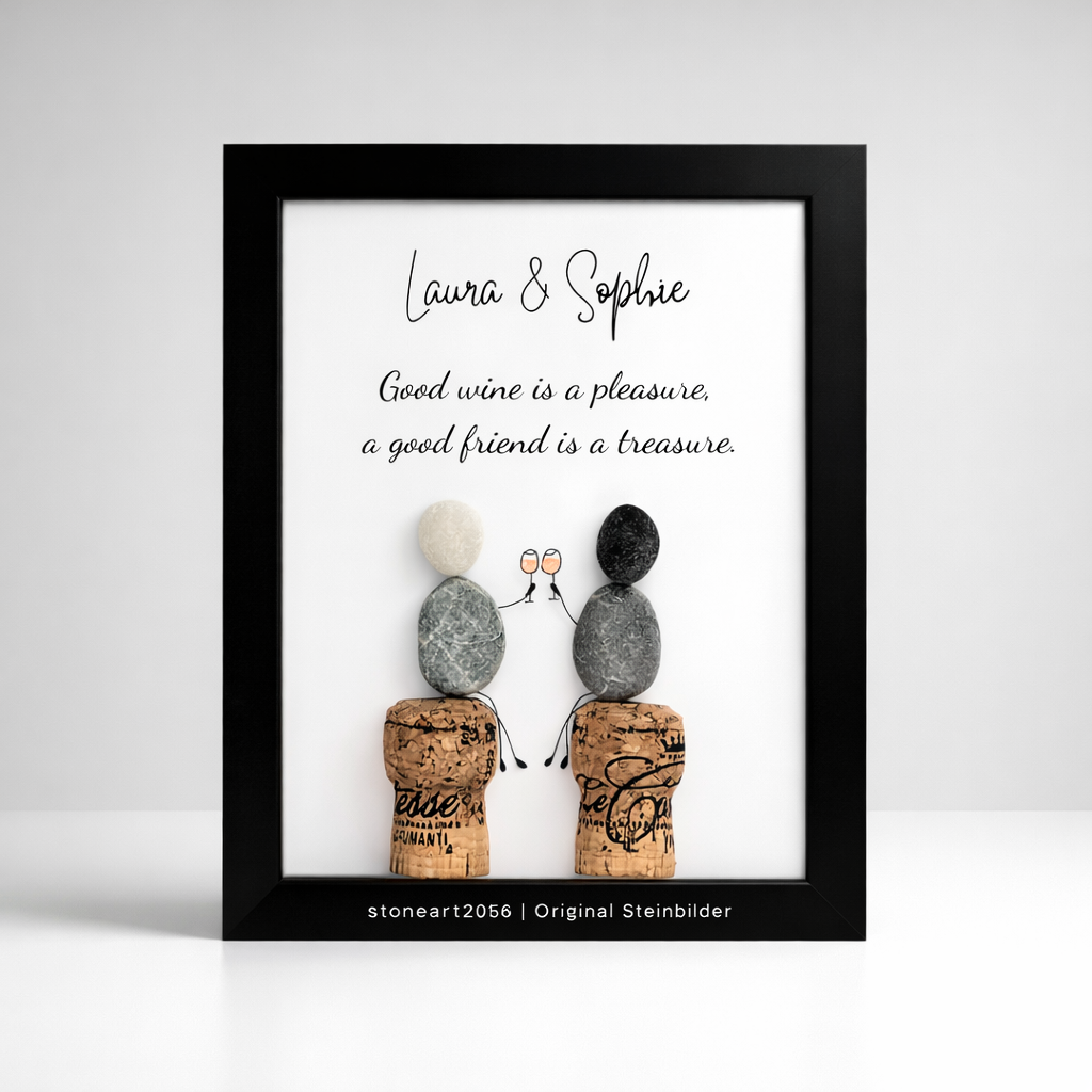 WEIN73 - Good wine is a pleasure - Geschenk für Freundinnen und Weinliebhaber