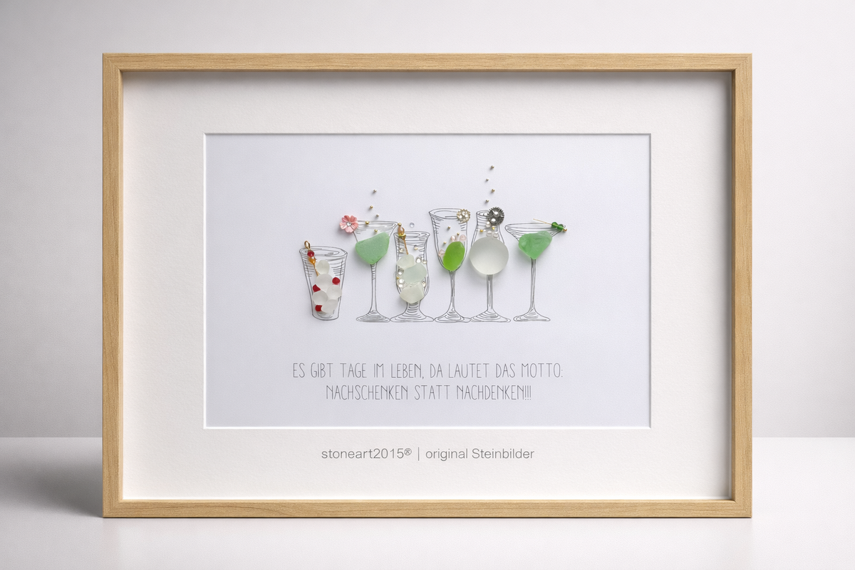Steinbild Cocktails – „Es gibt Tage im Leben, da lautet das Motto: Nachschenken statt Nachdenken"