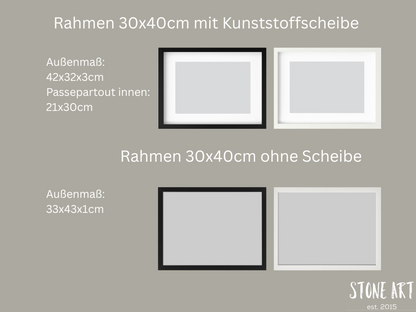 Bilderrahmenausführungen 30x40cm