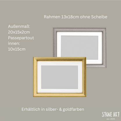 Bilderrahmen in gold und silber 13x18cm