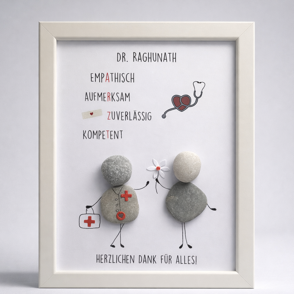 Steinbild Arzt – Geschenk Arzt Dankeschön & Abschied