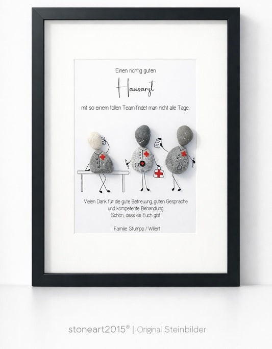 Steinbild Hausarzt – Geschenk Arzt Dankeschön & Abschied