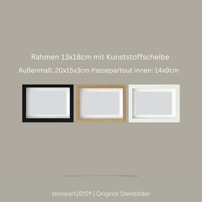 Steinbild „Schutzengel“ – Personalisiertes Geschenk zur Taufe & Geburt