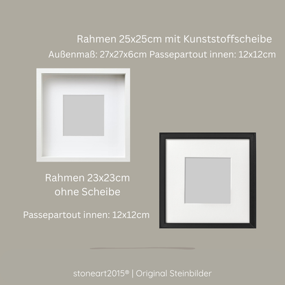 Steinbild „Schutzengel“ – Personalisiertes Geschenk zur Taufe & Geburt