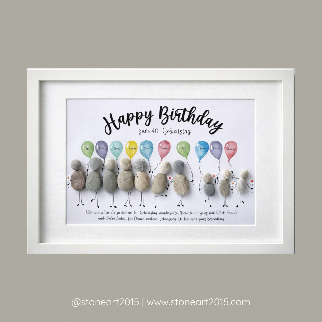 Immagine di pietra - Buon compleanno