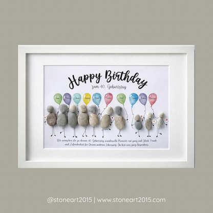 Immagine di pietra - Buon compleanno