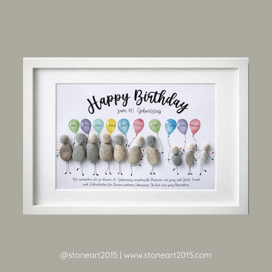 Immagine di pietra - Buon compleanno