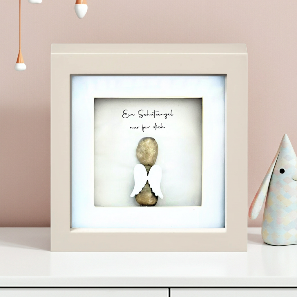 Steinbild – Ein Schutzengel nur für dich - Geschenk mit Herz