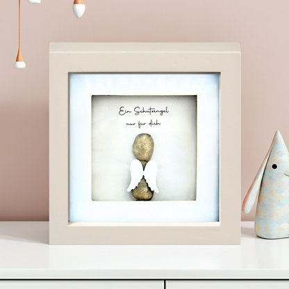 Steinbild – Ein Schutzengel nur für dich - Geschenk mit Herz