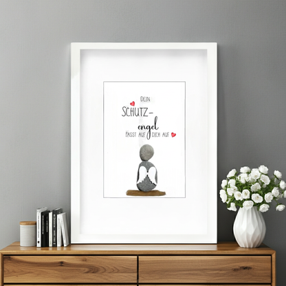 Steinbild Schutzengel – Dein Engel passt auf dich auf