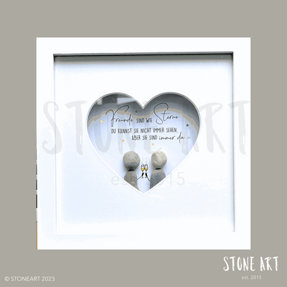 Freunde sind wie Sterne - Herzpassepartout
