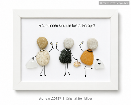 Steinbild – Freundinnen sind die beste Therapie