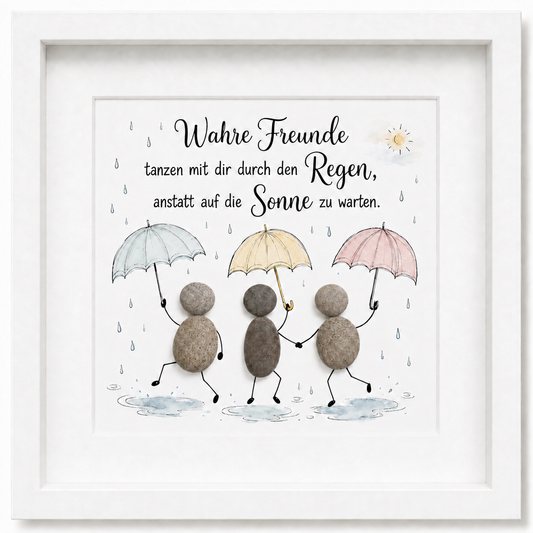 Stone picture - Yes - a small word that means great happiness