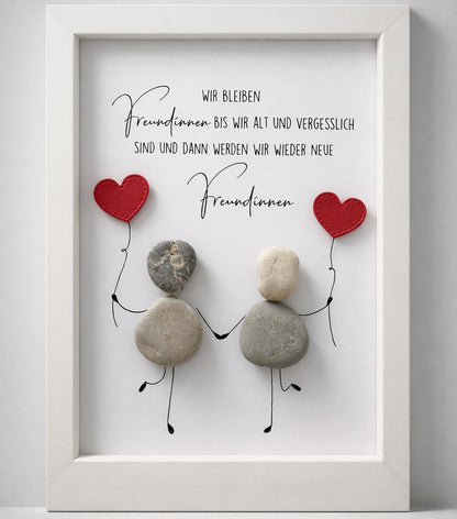 Stone picture - We will remain friends until we are old and forgetful