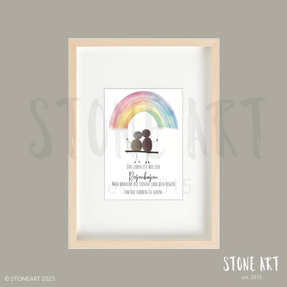 GEBU17-Steinbild-Das Leben ist wie ein Regenbogen