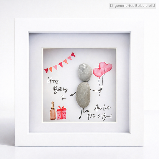 Stone picture - Happy Birthday