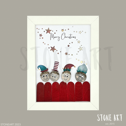 Steinbild Merry Christmas