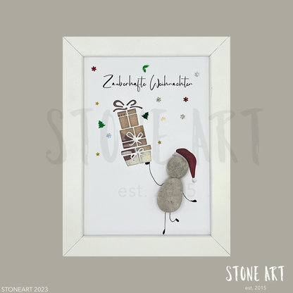 GELD12-Steinbild-Zauberhafte Weihnachtenb-Geldgeschenk zum Selbstbefüllen