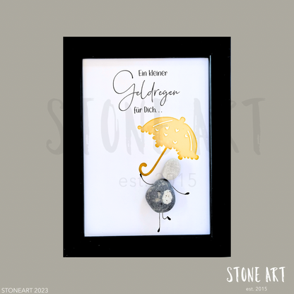Geldgeschenk Steinbild Ein kleiner GEldregen für dich
