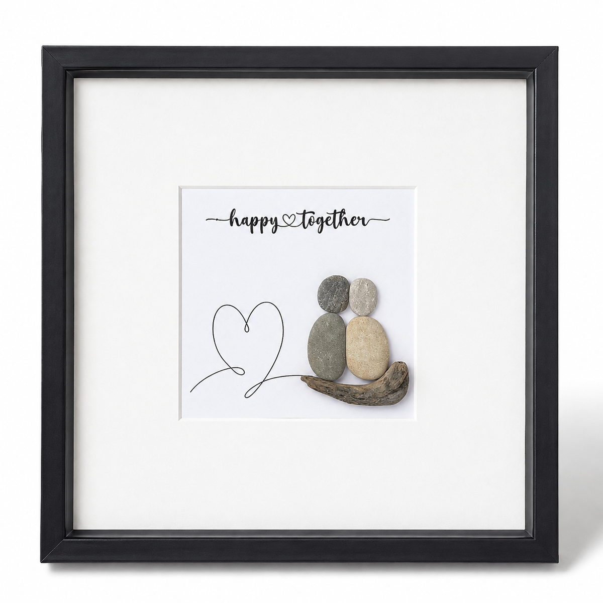 HOCH64-Steinbild Happy together