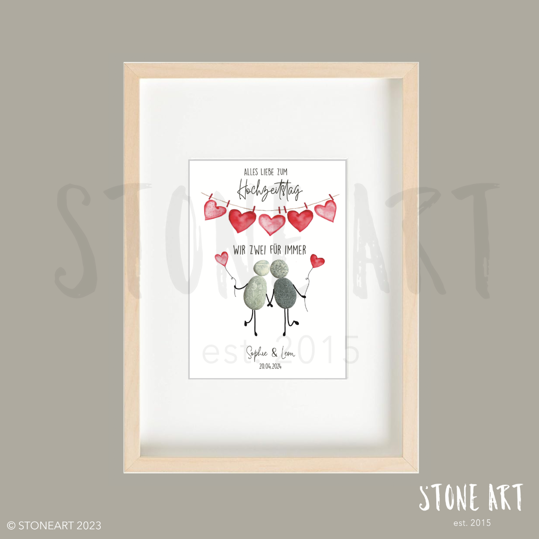 HOCH75_Steinbild-Alles liebe zum Hochzeitstag - Wir zwei für immer